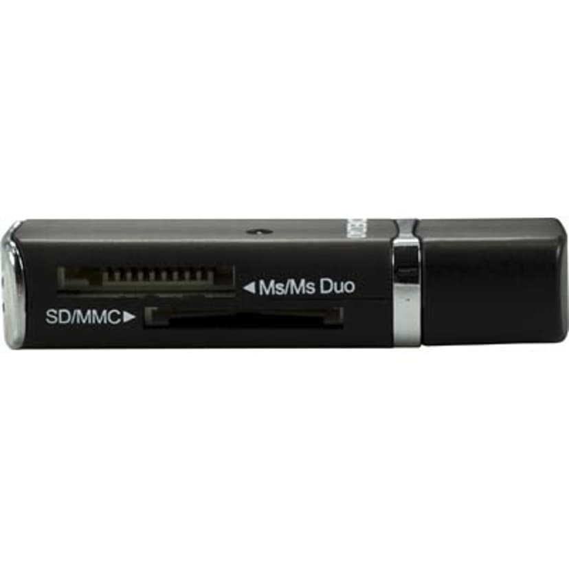 Deltaco Minneskortläsare 4-Slot USB 2.0 - Black