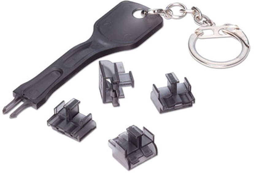 Direktronik Fiberlås LC 10-pack grå