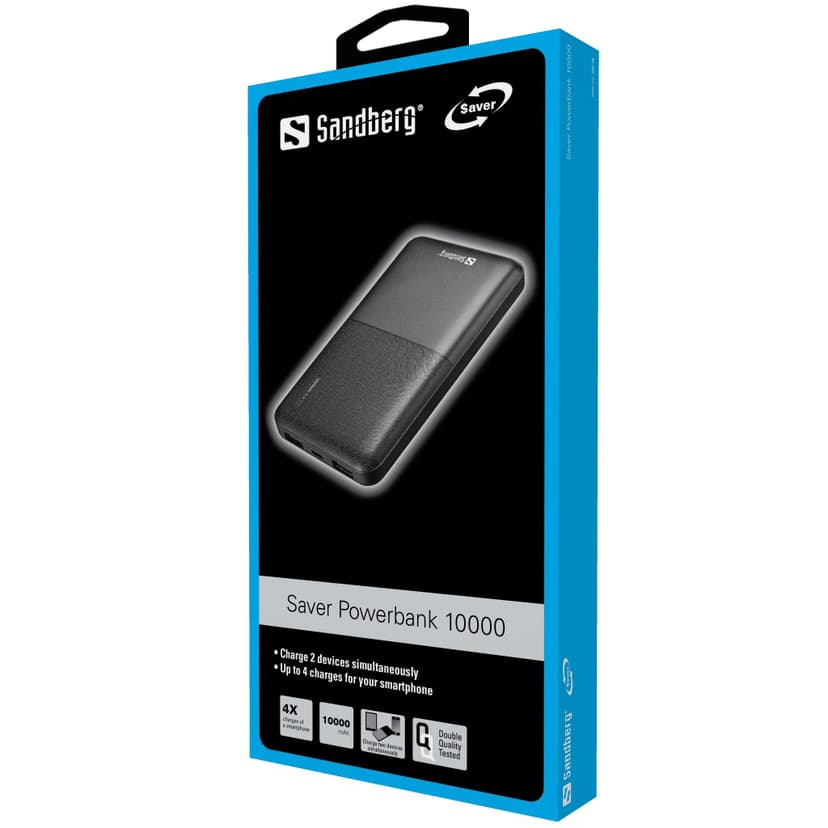 Sandberg Saver Powerbank 10000mAh 10000mAh Zwart