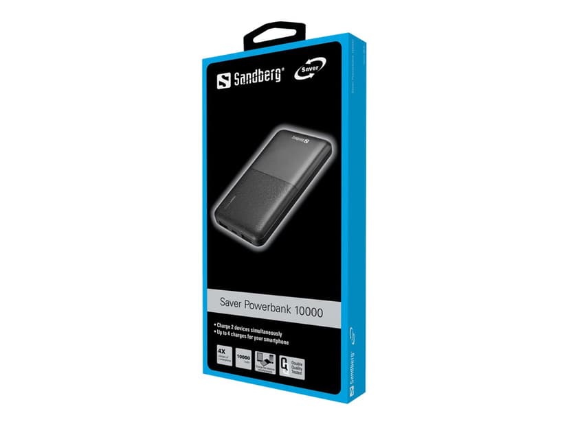 Sandberg Saver Powerbank 10000mAh 10000mAh Zwart