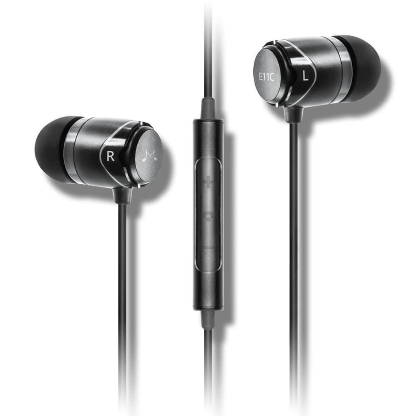 SoundMagic E11c Isolating Earphones With Mic Stereo Svart