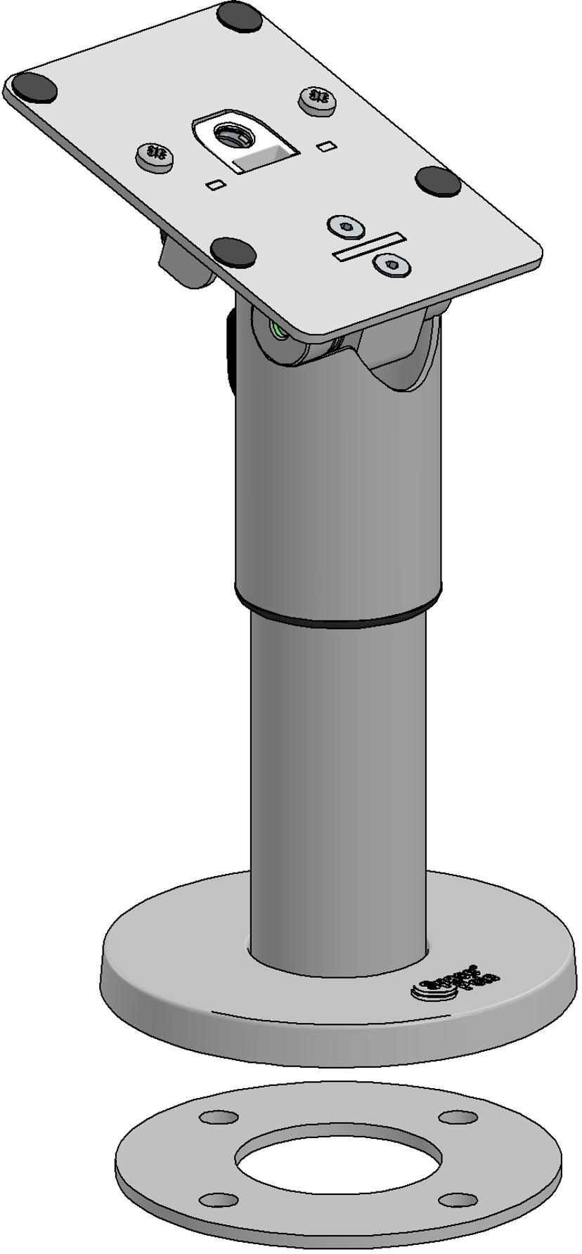 SpacePole Space Pole Quick Release On 120mm Pole