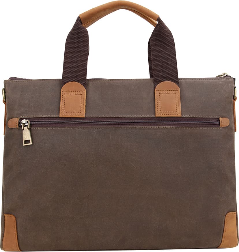 Cirafon Mayfair  Taske 15" Kanvas, Læder Brun