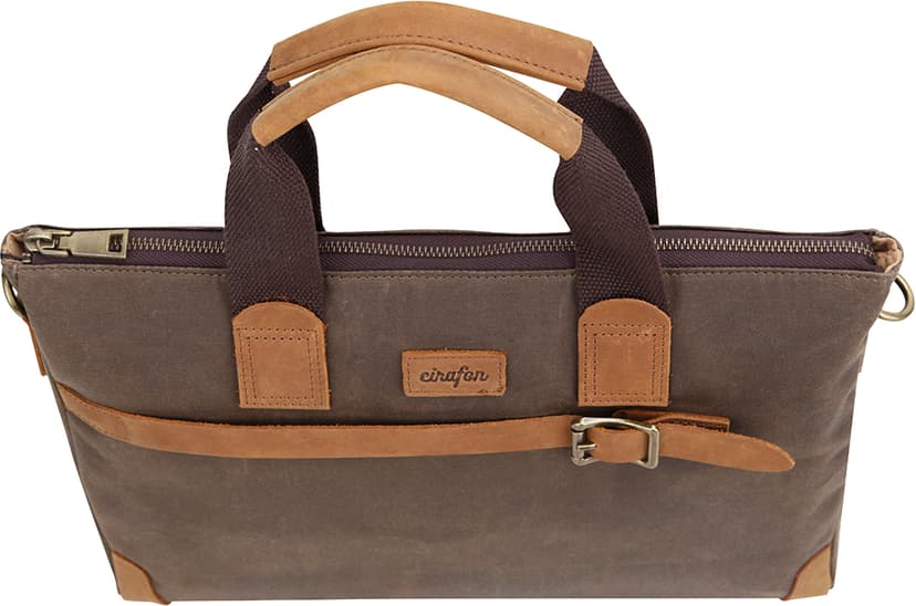 Cirafon Mayfair  Taske 15" Kanvas, Læder Brun