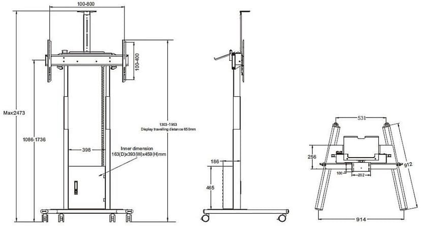 Multibrackets M Motorized Floorstand