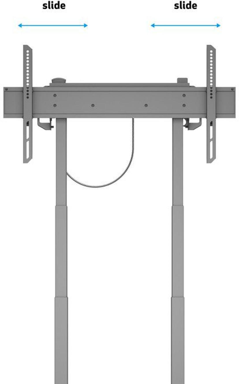 Multibrackets m Motorized Floorstand 60kg 37"-90" Black - (Outlet-vare klasse 2)