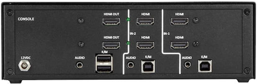 Black Box Secure 2-Port KVM Switch NIAP 3.0 HDMI
