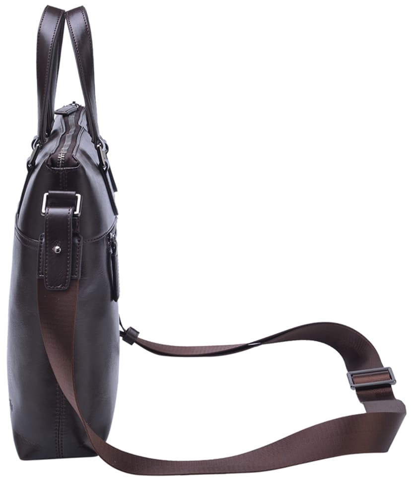 Cirafon Leren Elegante Klassieke Laptoptas 15" Echt leer Bruin