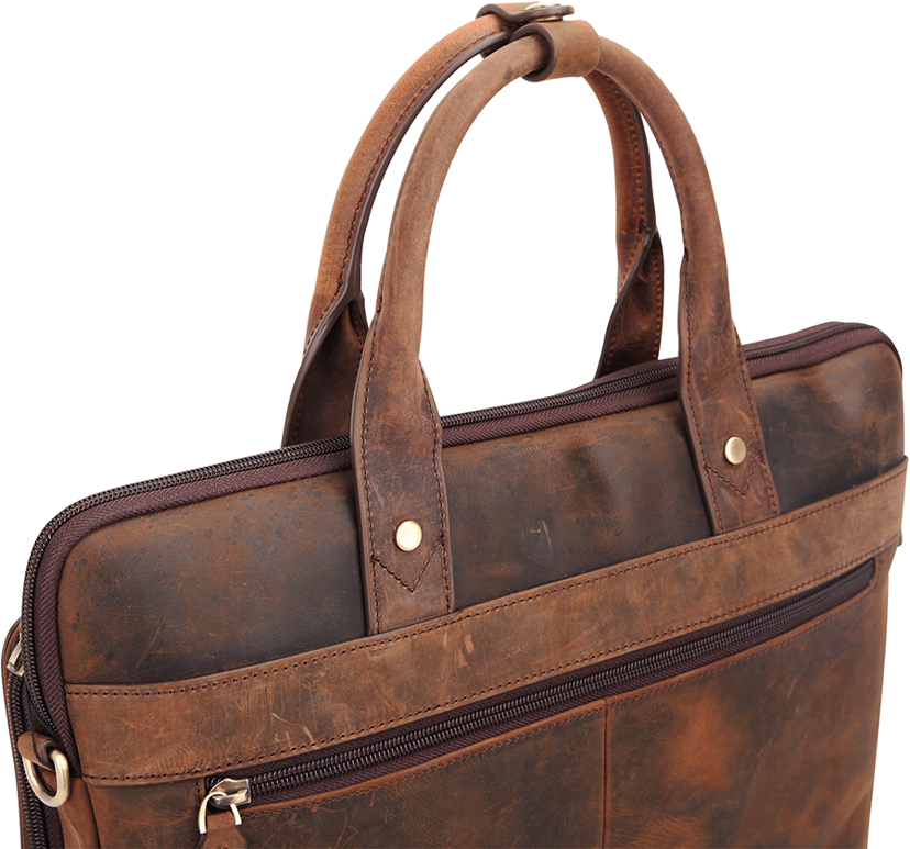Cirafon Leather Indiana Taske 15.6" Ægte læder Brun