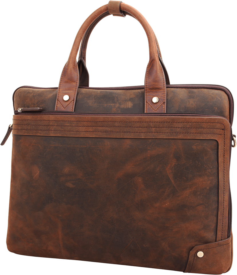 Cirafon Leather Indiana Taske 15.6" Ægte læder Brun