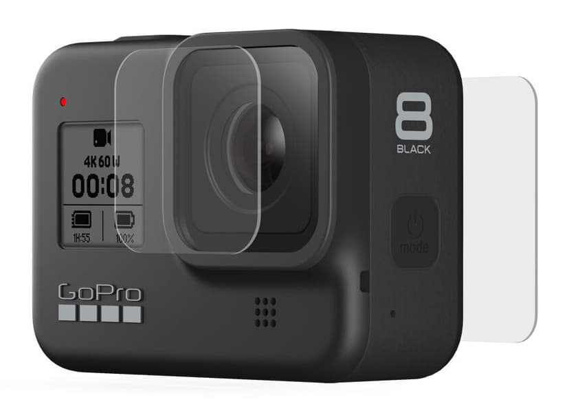 GoPro Tempered Glass Lens + Screen Protectors Hero8 Black
