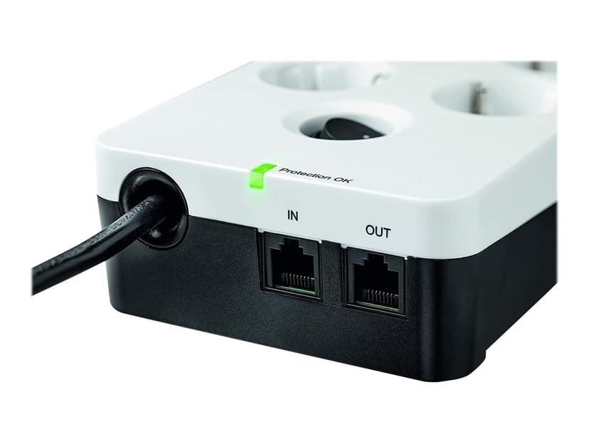 Eaton Protection Box 6 stikkontakt + 2 USB + 1 Tele