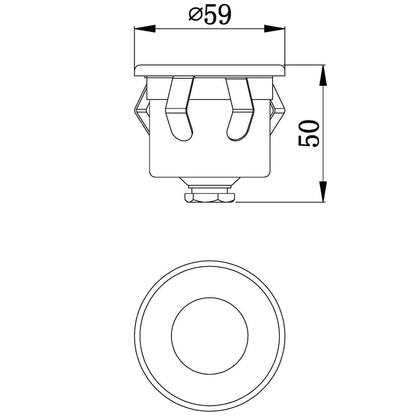 LightsOn Terra Infälld Armatur Aluminium