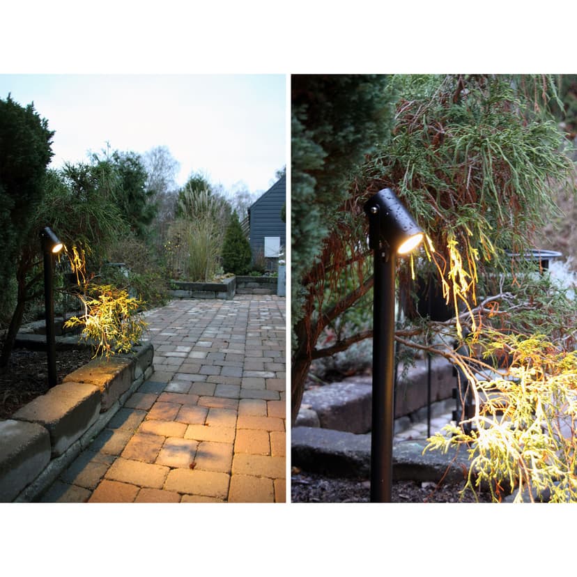 LightsOn Luna Med 65cm Stolpe Svart