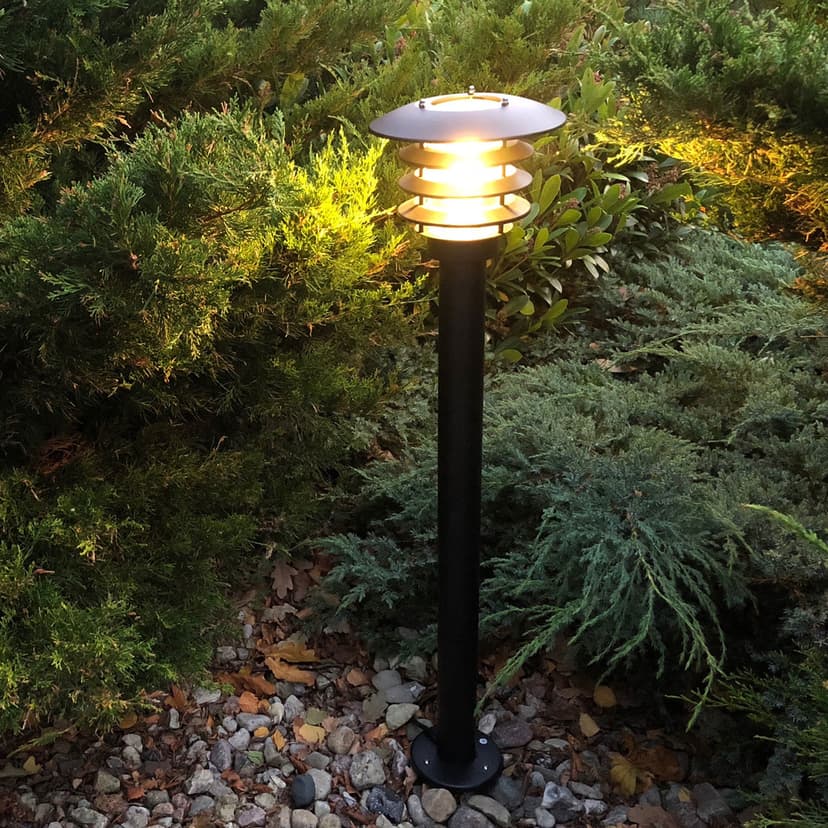 LightsOn Saturnus Med Påle 90cm Sølv
