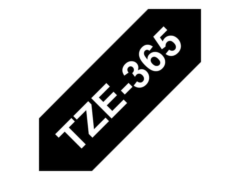 Brother Tape 36mm TZe-365 Hvit/Svart