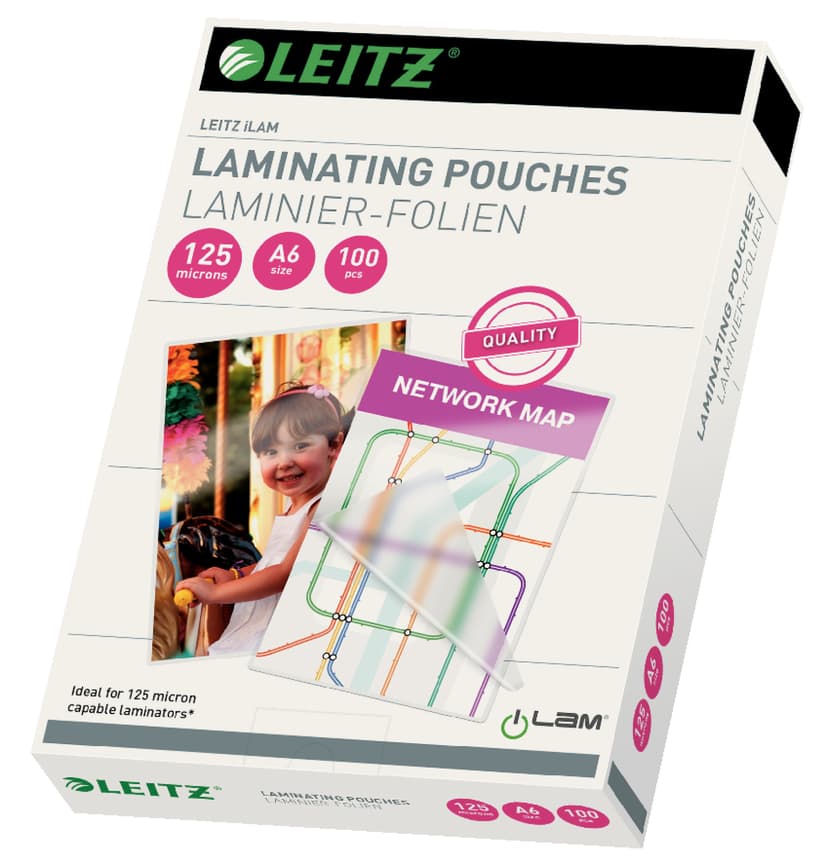 Leitz Laminointitasku 125mic A6 100kpl