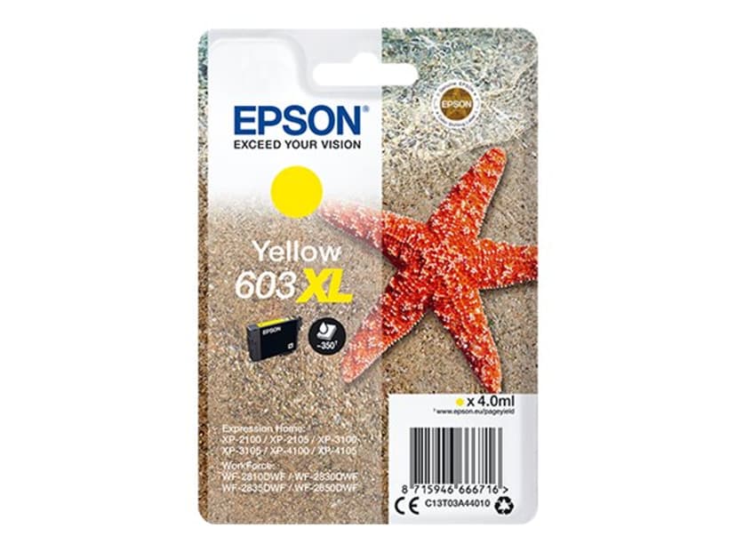 Epson Inkt Geel 603XL 4ml