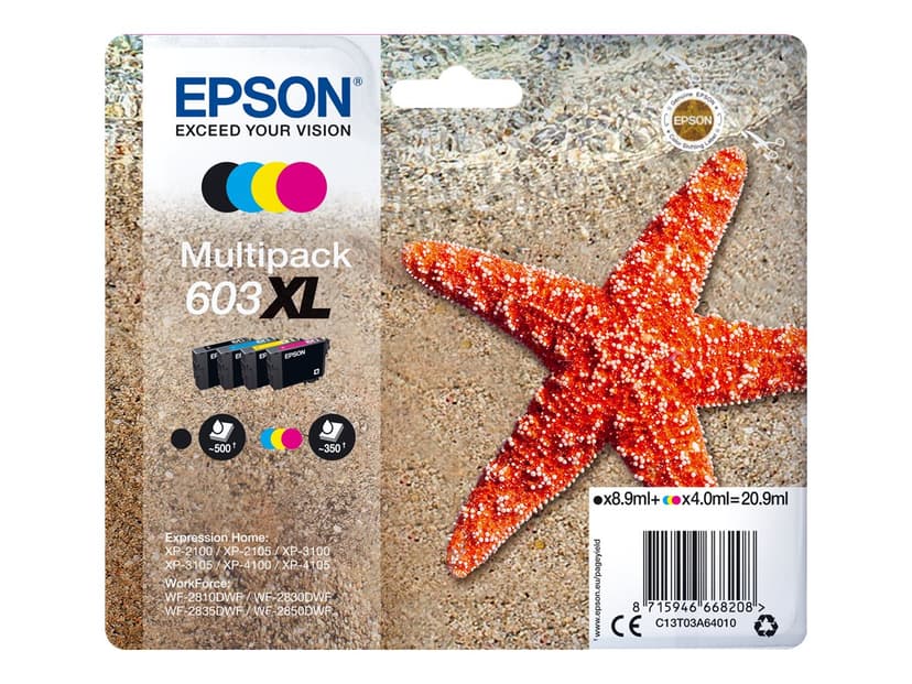 Epson Blæk Multipak 4-Color 603XL
