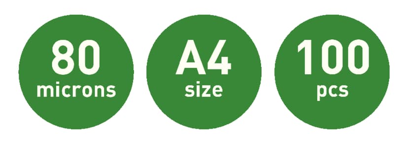 Leitz Lamineringsficka Självhäftande 80mic A4 100st
