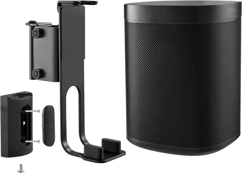 Sinox Sonos Speaker Wall Mount Black - Sonos One/Play1
