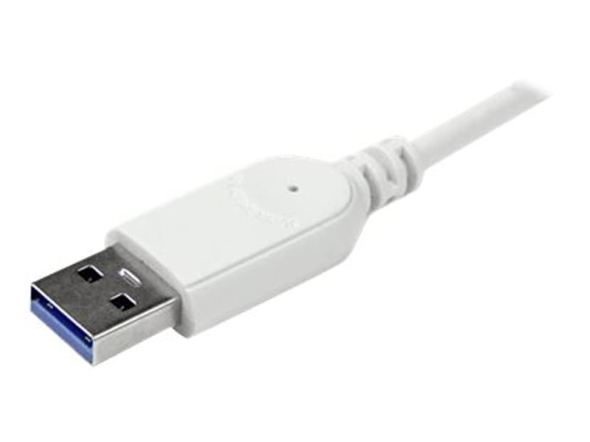 Startech 4 Poorts draagbare compacte USB 3.0 hub met geïntegreerde kabel