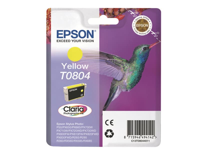 Epson Bläck Gul T0804 - R265/360/RX560