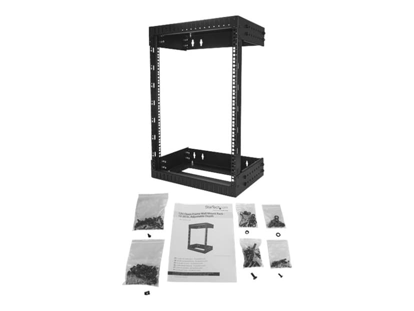 Startech 15U 19" Wall Mount Rack Open Frame Black