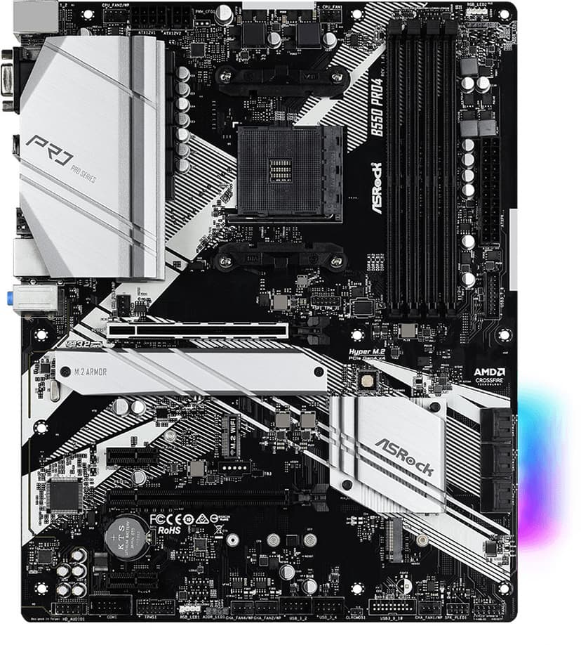 ASRock B550 Pro4 Socket AM4 ATX Moderkort