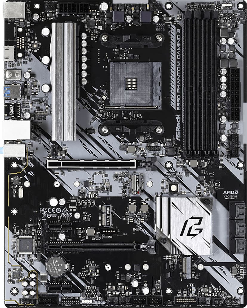 ASRock B550 Phantom Gaming 4 Socket AM4 ATX Hovedkort