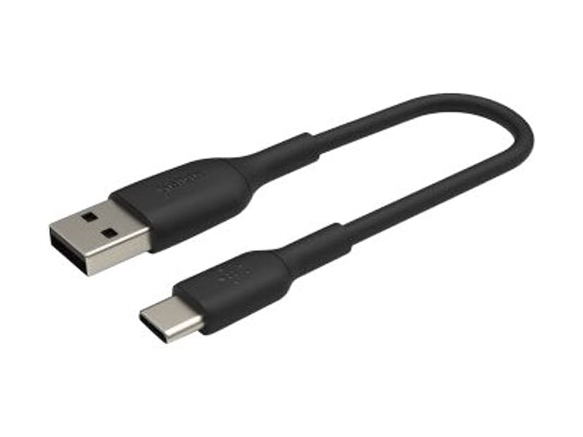 Belkin BoostCharge Cable 0.15m USB-A USB-C Musta