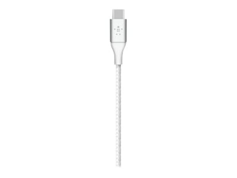 Belkin Flätad Kabel 2m USB A USB C Vit
