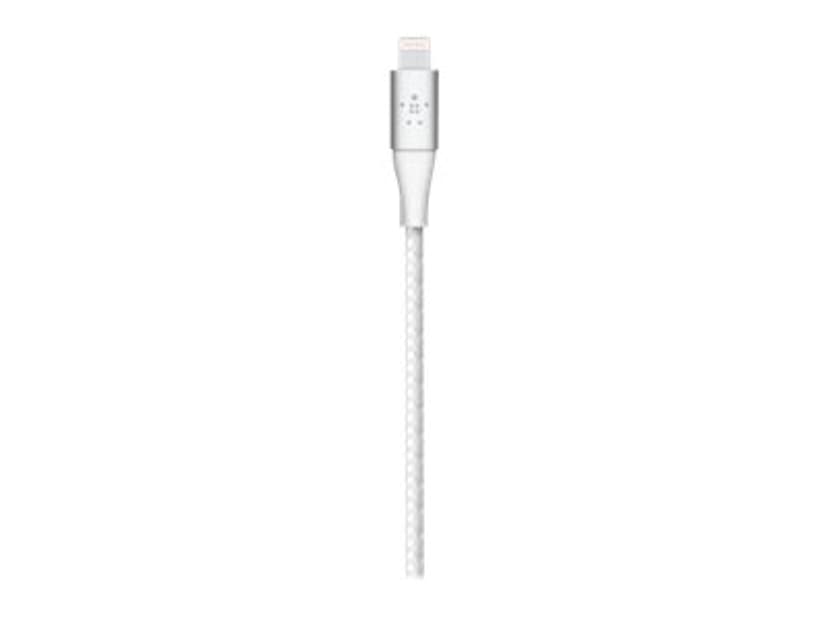 Belkin Lightning Till USB-C Kabel Flätad 2m Vit