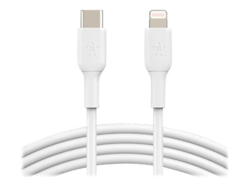 Belkin Lightning To USB-C Cable 1m Valkoinen