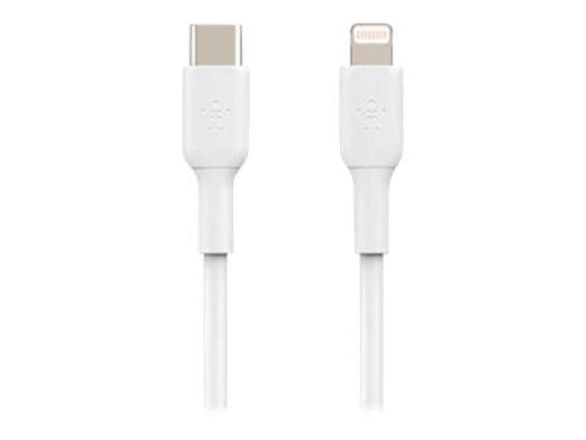 Belkin Lightning To USB-C Cable 1m Valkoinen