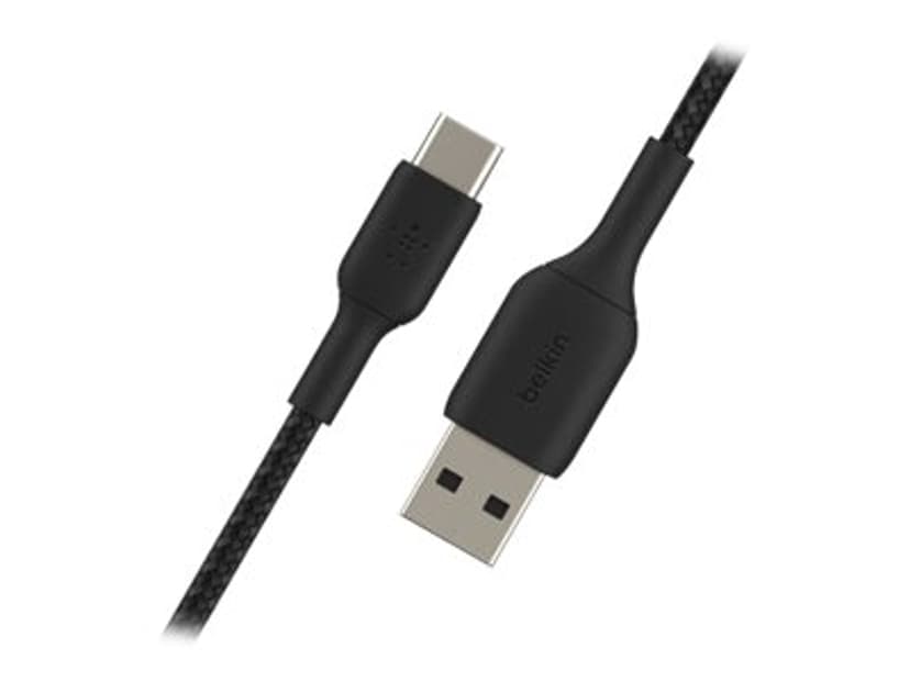 Belkin Braided Cable 3m USB-A USB-C Zwart