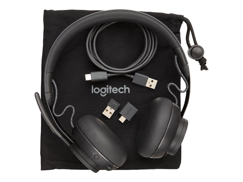 Logitech Zone Wired Stereo USB-C Microsoft Teams Grafiitti