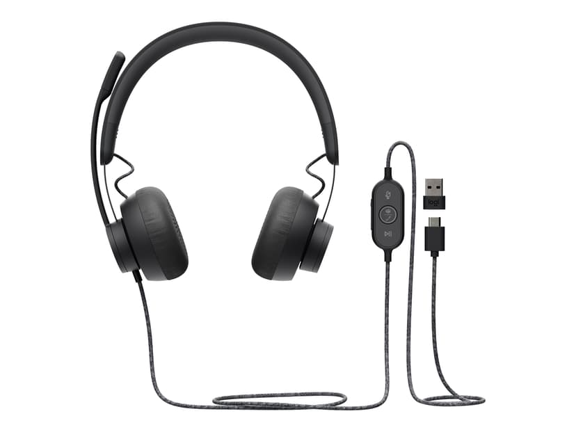 Logitech Zone Wired USB Type-C Microsoft Teams Grafiitti