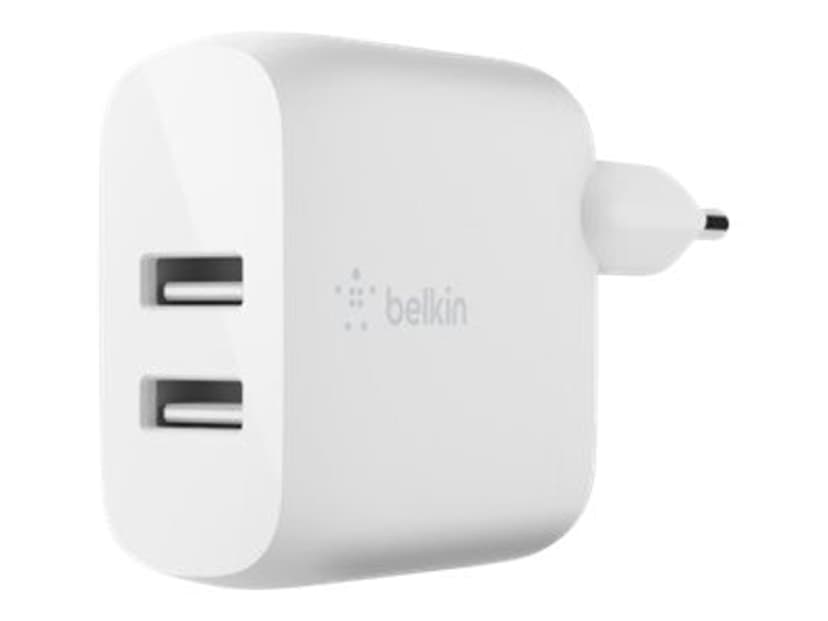 Belkin Dual Wall Charger 12W Hvit
