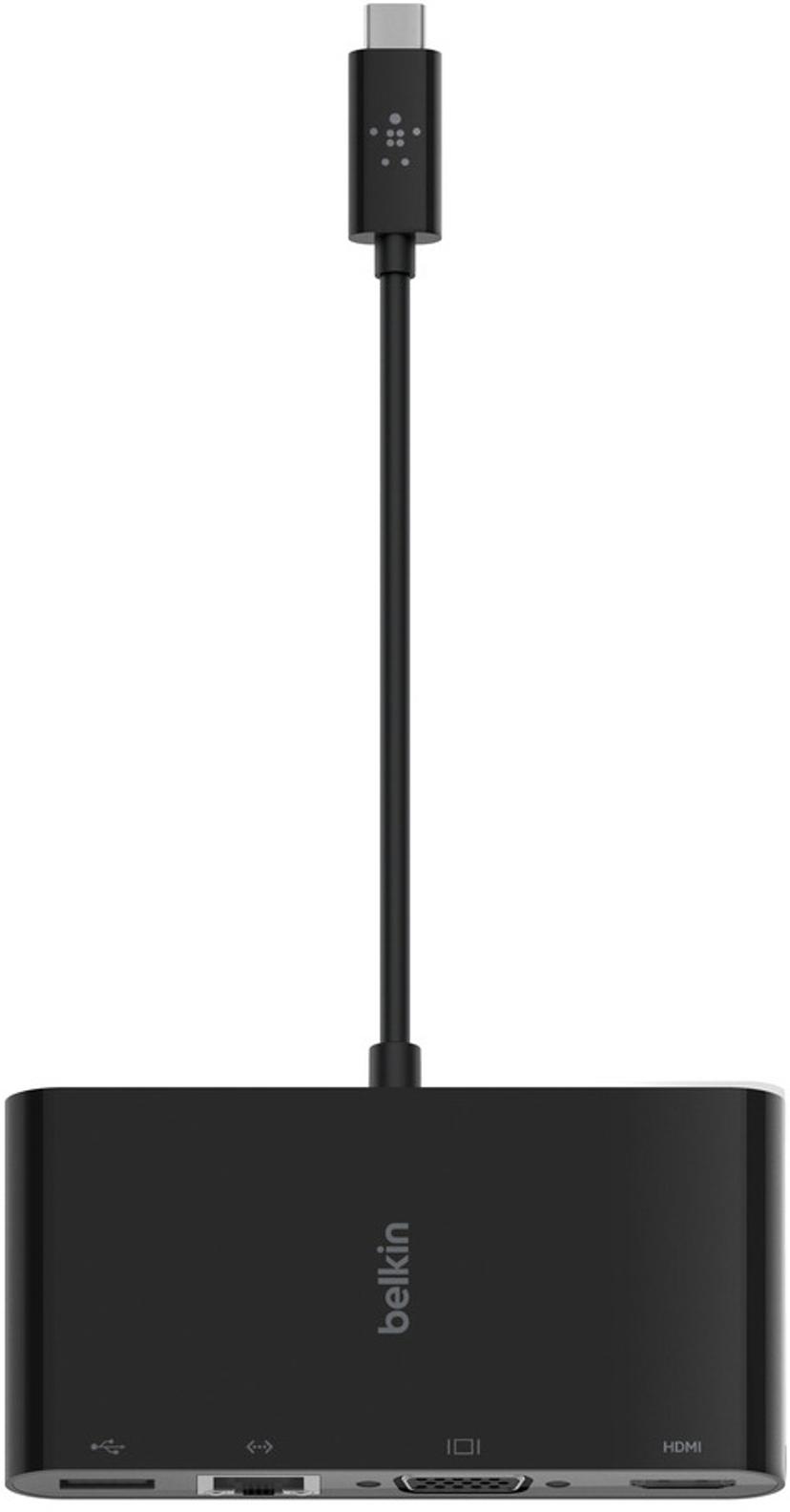 Belkin Multimedia Adapter USB 3.2 Gen 1 (3.1 Gen 1) Type-C