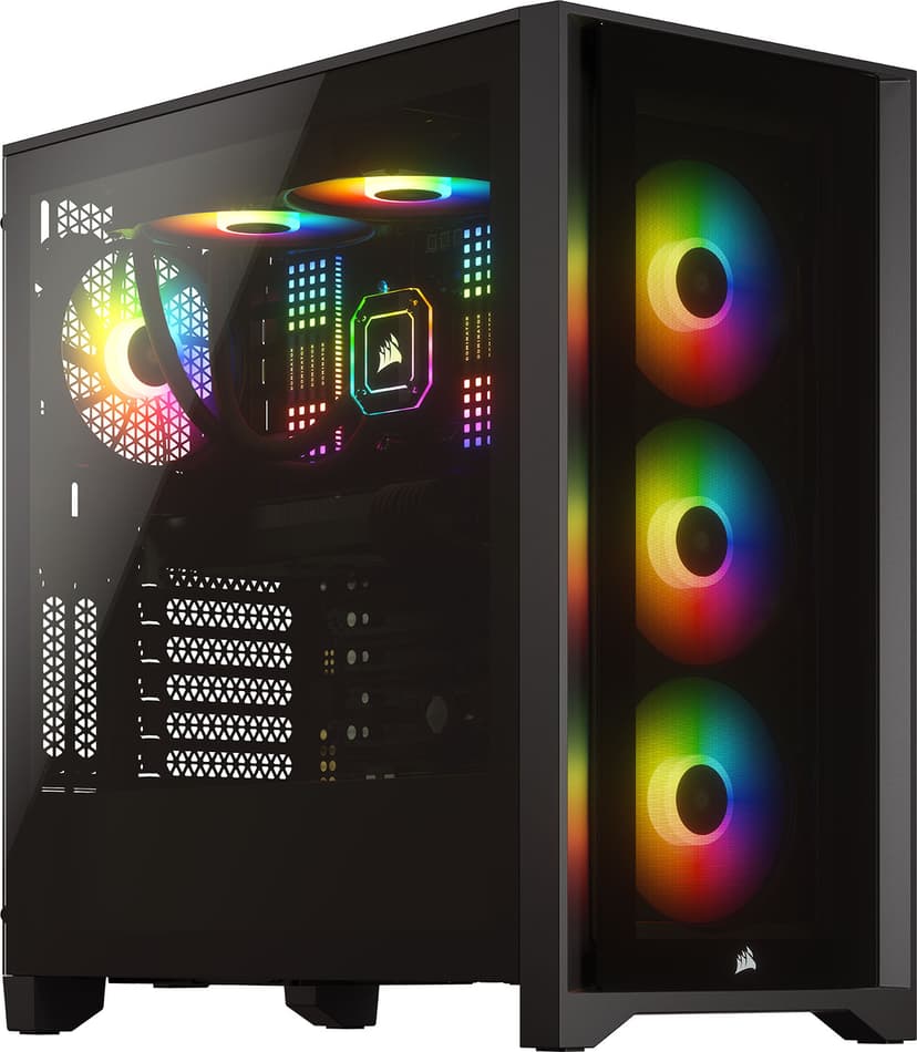 Corsair iCUE 4000X RGB Midi Tower Svart (CC-9011204-WW)