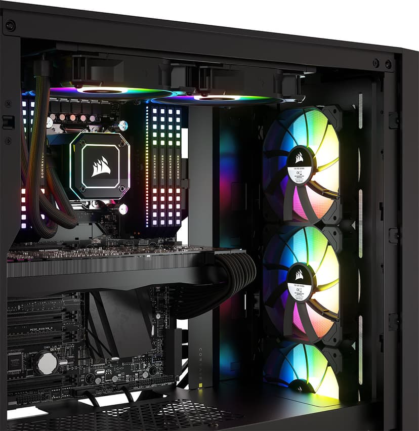Corsair iCUE 4000X RGB Midi Tower Svart
