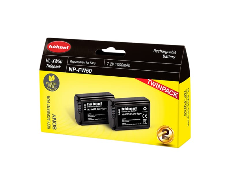 Hähnel Sony HL-XW50 Batteri Twin Pack