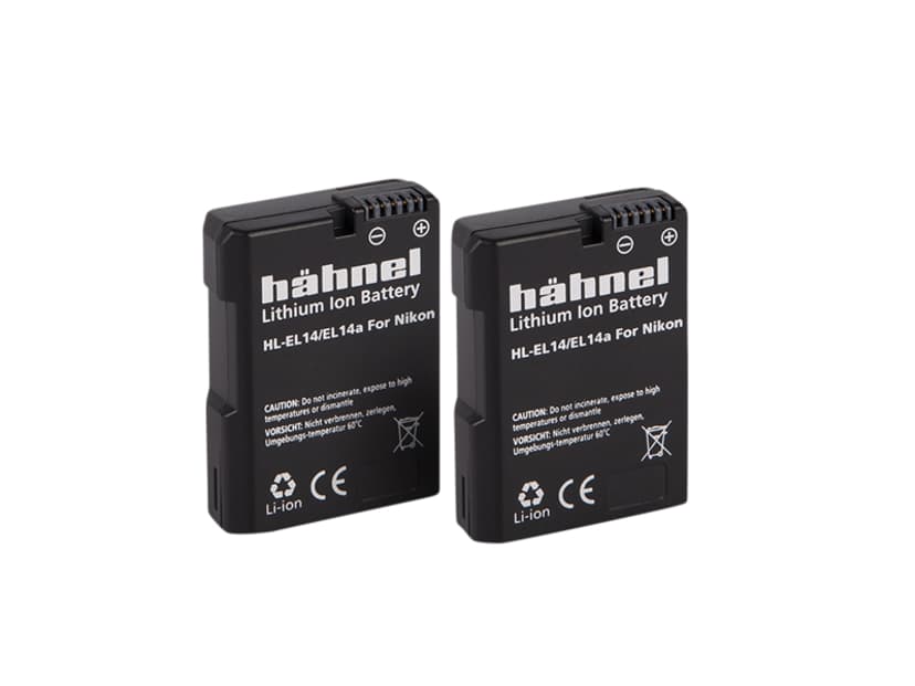 Hähnel Nikon HL-EL14/ 14A Batteri Twin Pack
