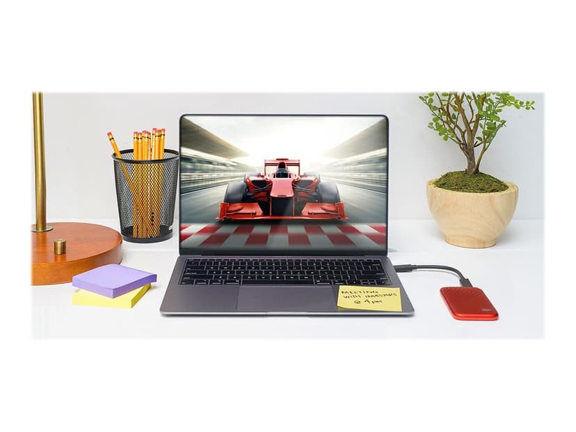 WD My Passport SSD 2TB RED USB Type-C Rød