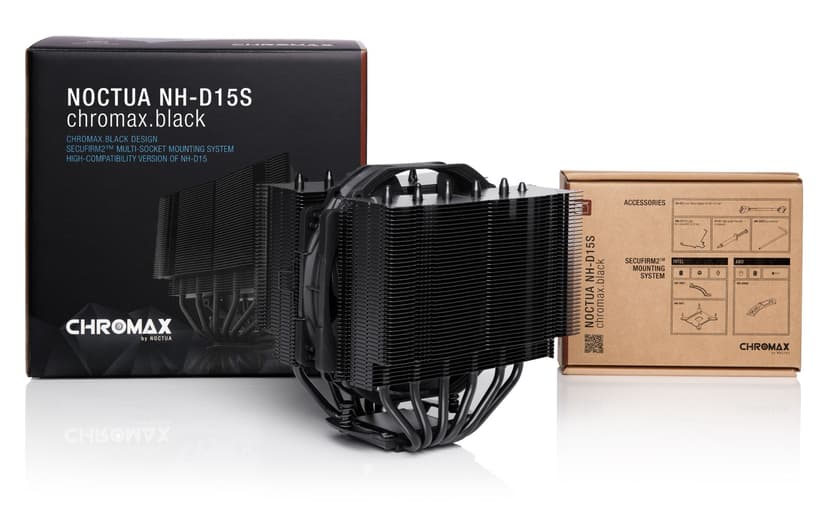 Noctua Nh-D15s Chromax.Black CPU Cooler 140mm Jäähdytin Kromi, Musta