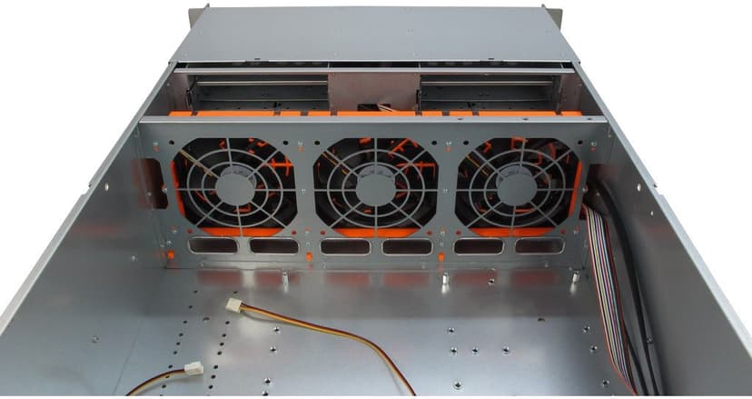 Inter-Tech IPC 4U-4416 16-Bay Rack Sølv, Sort