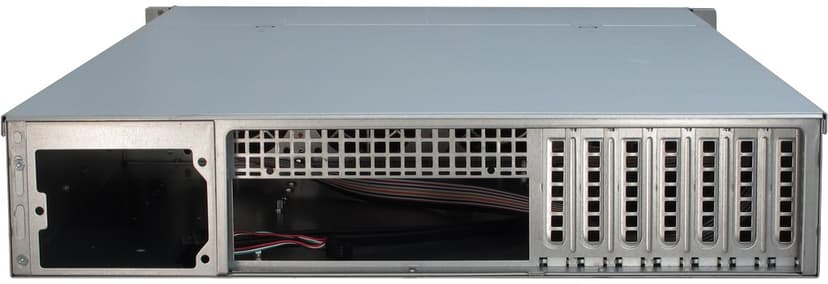 Inter-Tech IPC 2U-2412 2U 19" Rack Silver, Svart