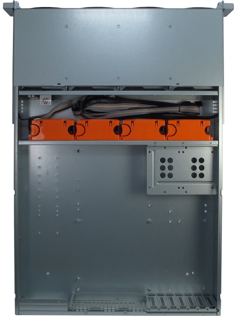 Inter-Tech IPC 2U-2412 2U 19" Rack Silver, Svart
