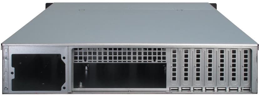 Inter-Tech IPC 2U-2406 2U 19" Rack Silver, Svart